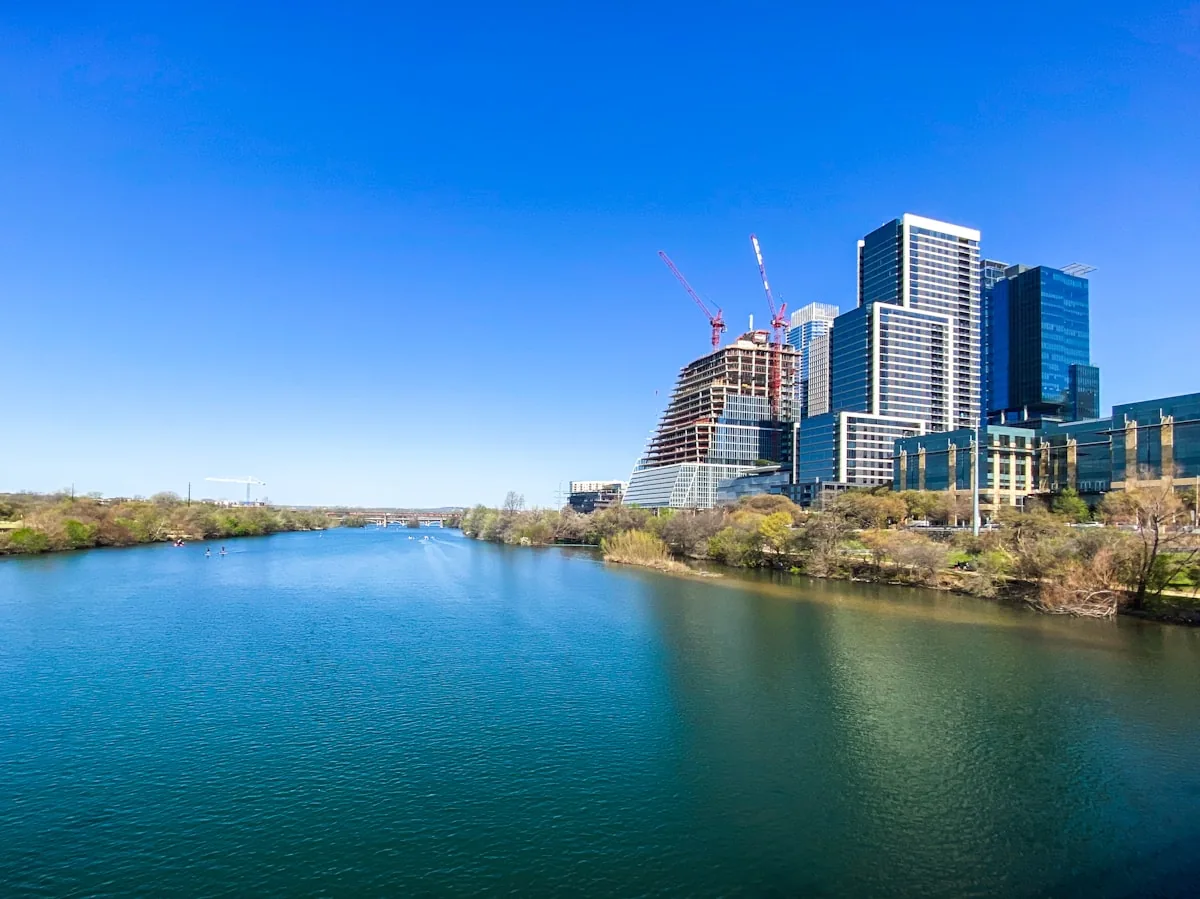 Downtown Austin and the water of Lady Bird Lake
